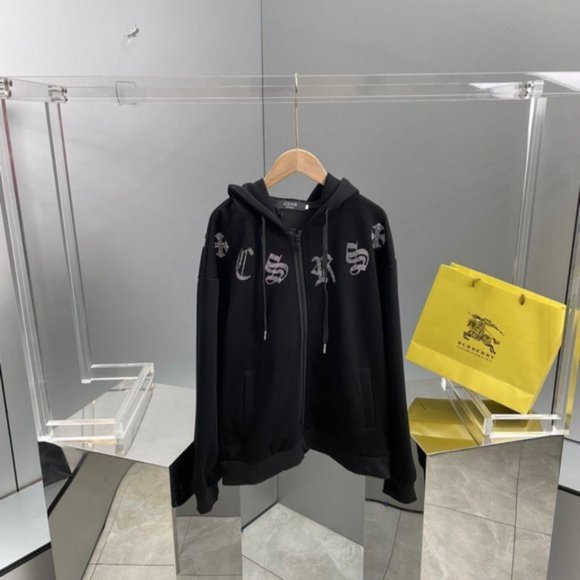 Chrome hearts dark wind cross rhinestone cardigan sweater - Picture 5 of 8